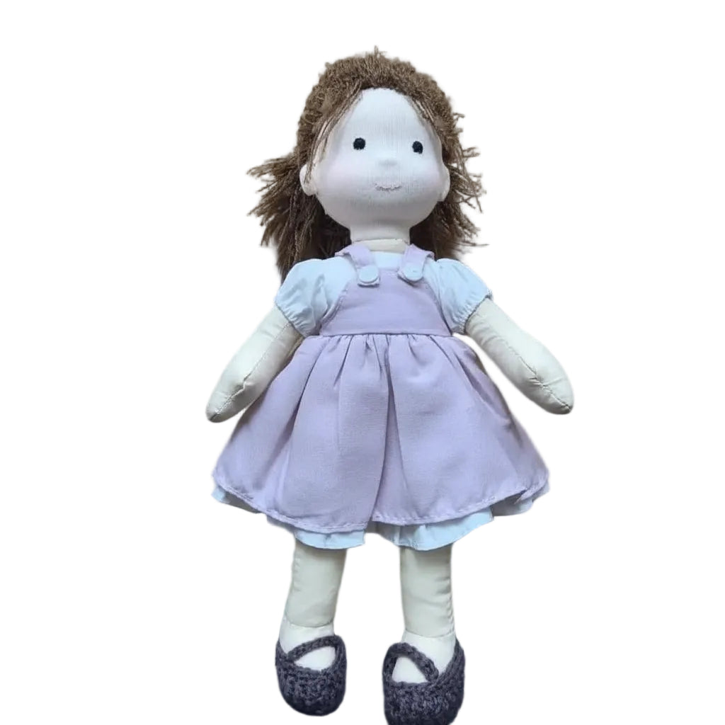 Waldorfpuppe mit Zubehör für Kinder 0