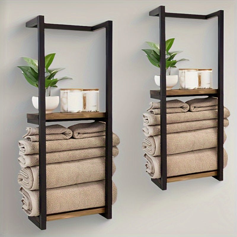 Wand Handtuchhalter Bad Modernes Design Minimalistisch Platin 1