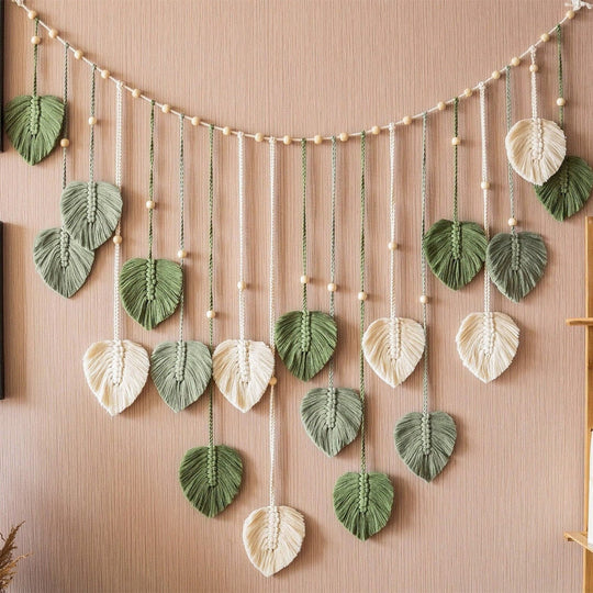 Wanddekoration Boho-Makramee-Girlande für Zuhause 6