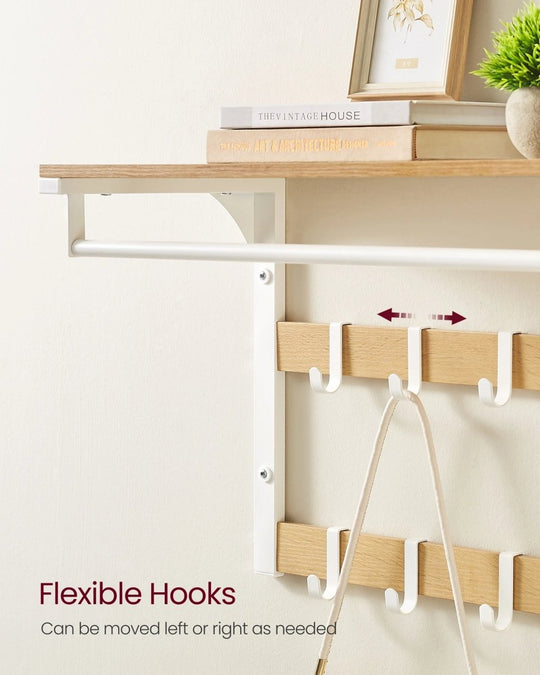 Wandgarderobe mit Regal und Haken für modernen Eingangsbereich 4