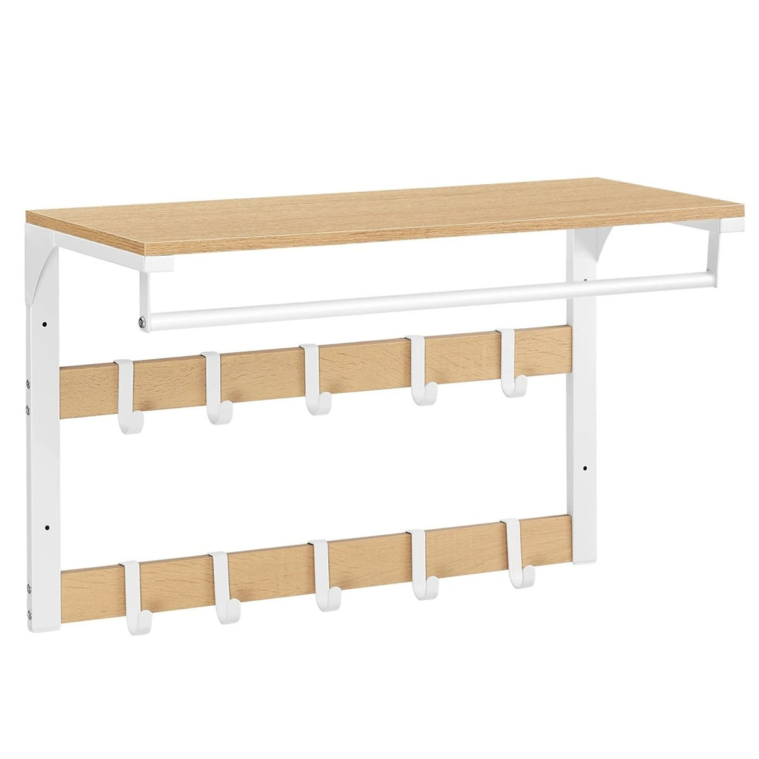 Wandgarderobe mit Regal und Haken für modernen Eingangsbereich 7