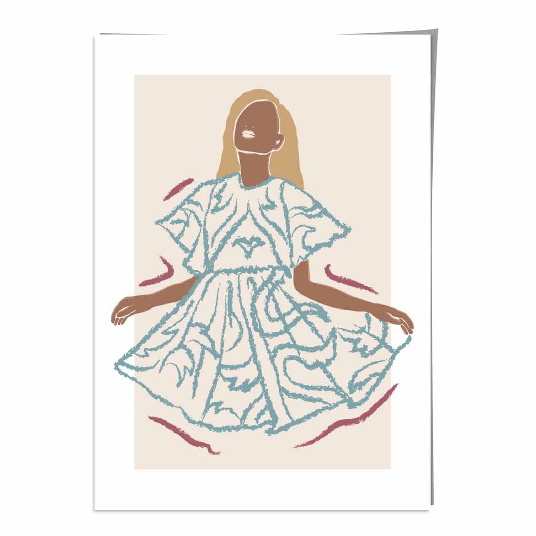 Wandkunst Poster Moderne Frau Skizze Minimalistisch 0