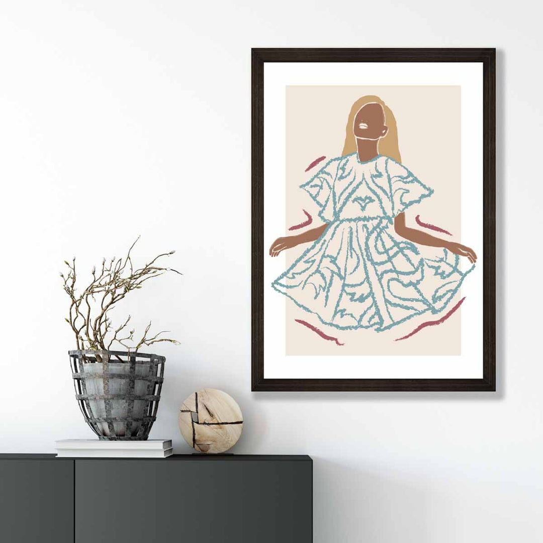 Wandkunst Poster Moderne Frau Skizze Minimalistisch 3