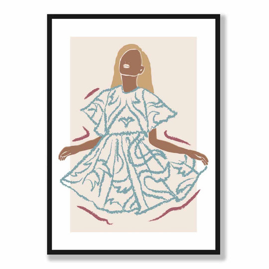 Wandkunst Poster Moderne Frau Skizze Minimalistisch 5