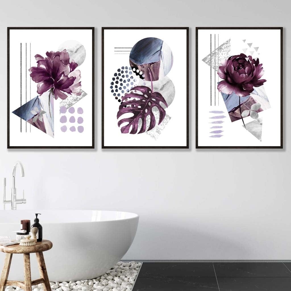 Wandkunst Set Botanische Drucke für Modernes Wohnen 3 Teile 5