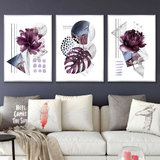 Wandkunst Set Botanische Drucke für Modernes Wohnen 3 Teile 6