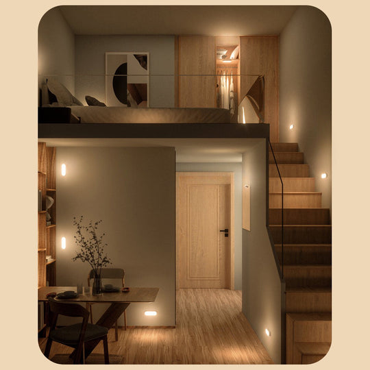 Wandleuchte Innen Bewegungsmelder Kabellos LED Schwarz Dimmbare Lichtfarbe 5
