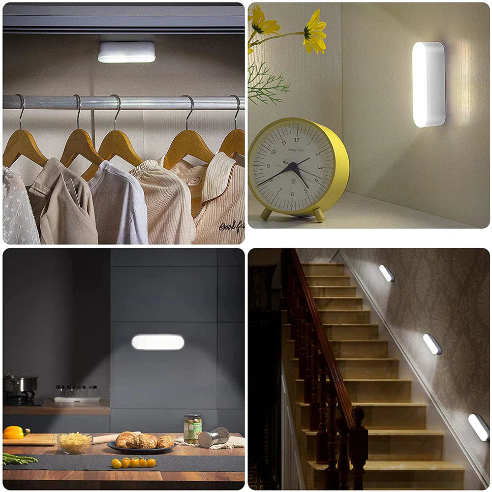 Wandleuchte Innen Bewegungsmelder Kabellos LED Schwarz Dimmbare Lichtfarbe 7