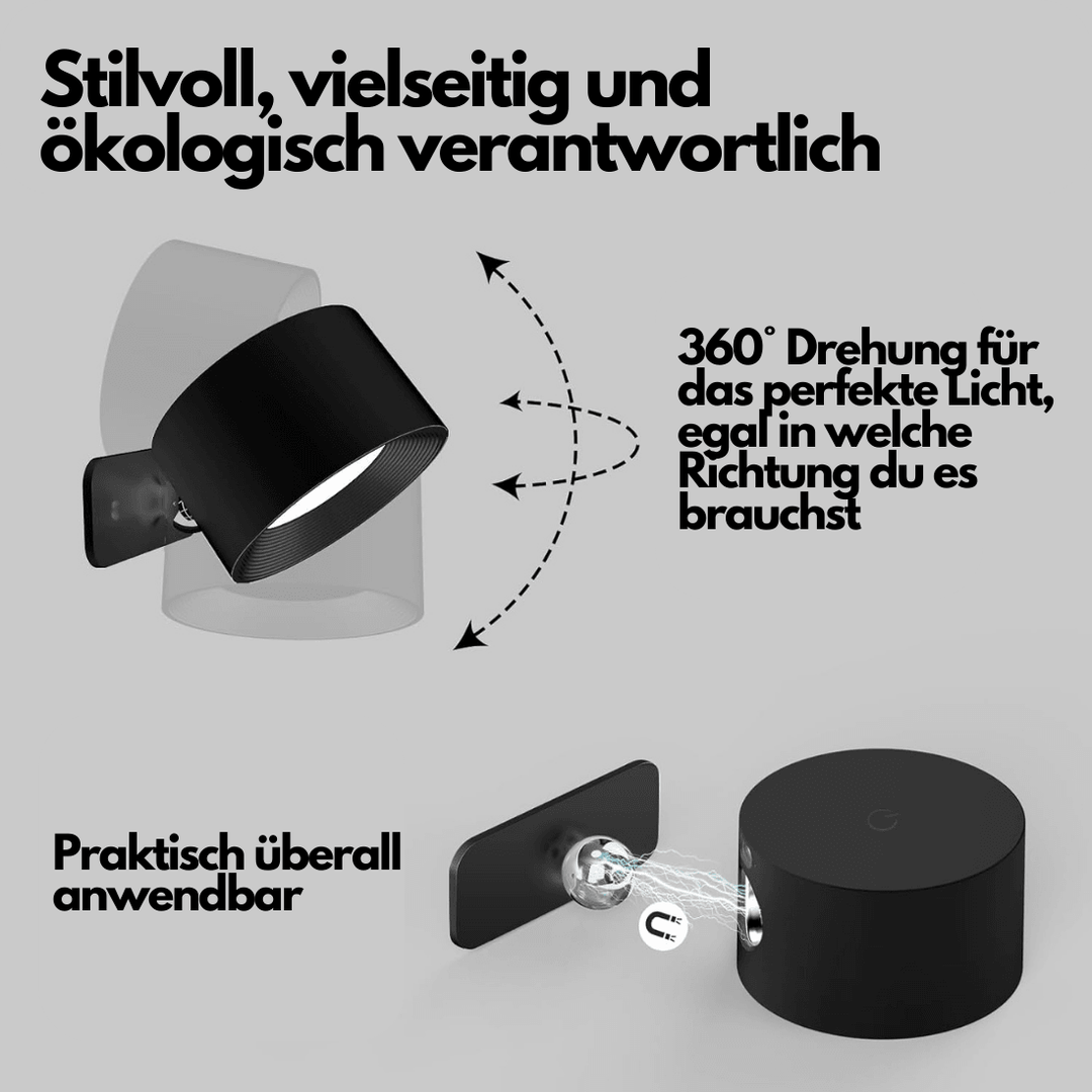 Wandleuchte Innen Mit 360° Verstellbarkeit Und USB-Ladefunktion – Moderne LED Wandleuchten Innen 4