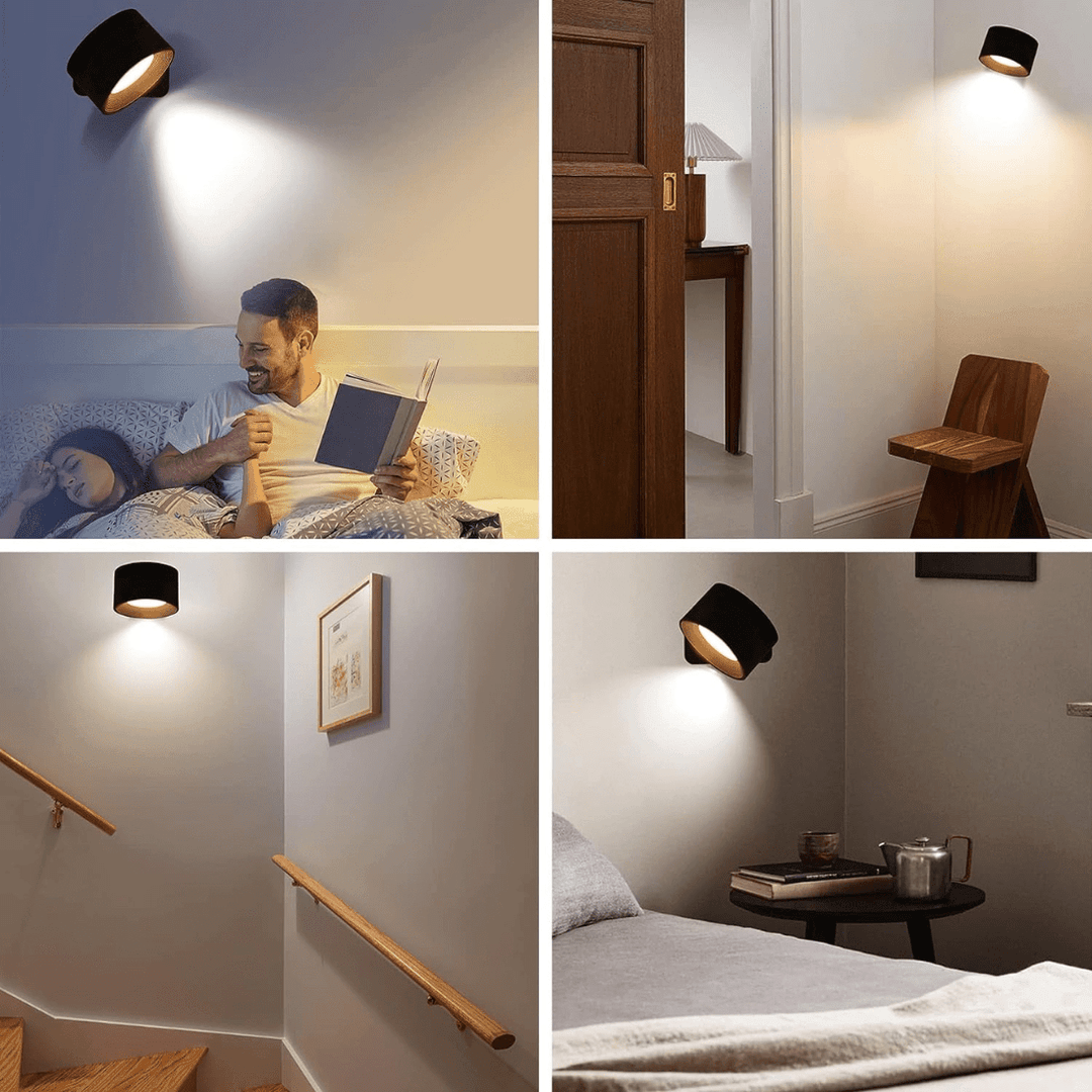 Wandleuchte Innen Mit 360° Verstellbarkeit Und USB-Ladefunktion – Moderne LED Wandleuchten Innen 8