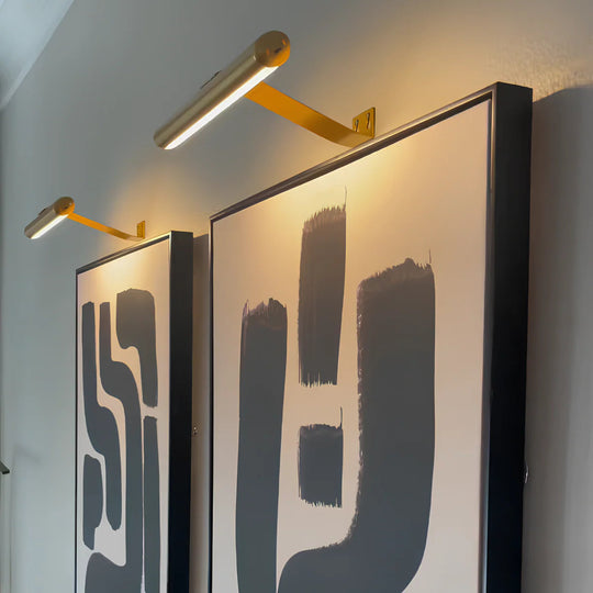 Wandleuchte für Kunstwerke Kabellos und Drehbar 6