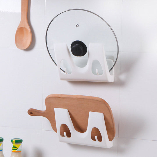 Wandmontierter Topfdeckelständer für die Küche Modernes Design 0