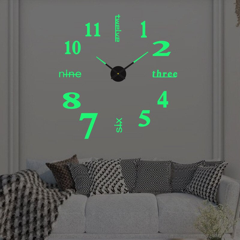 Wanduhr Groß Modern Kreatives Design Hingucker 9