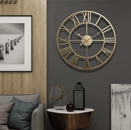 Wanduhr Groß Skelett Design Modern für Wohnzimmer und Büro 40 cm 0