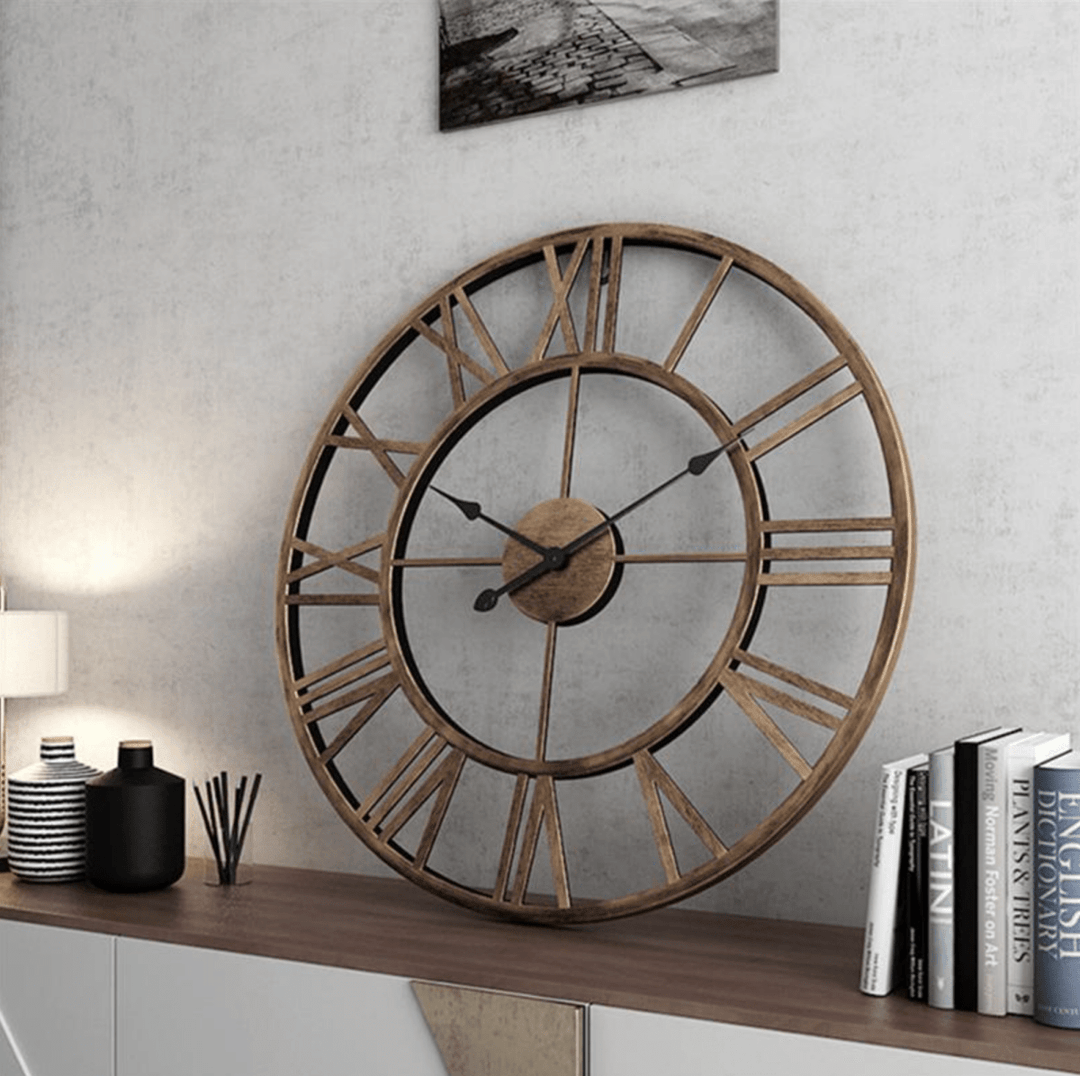 Wanduhr Groß Skelett Design Modern für Wohnzimmer und Büro 40 cm 1