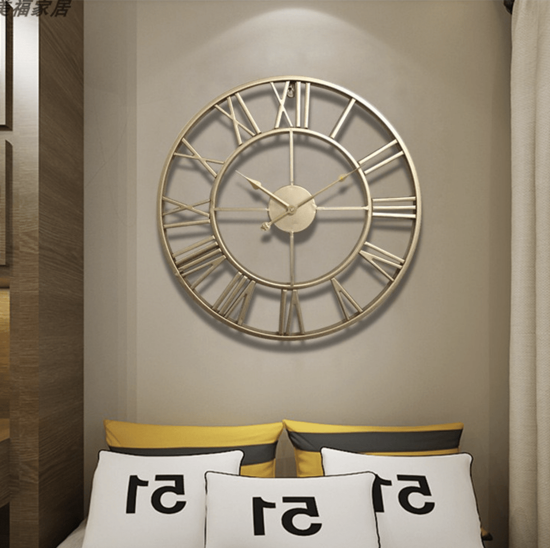 Wanduhr Groß Skelett Design Modern für Wohnzimmer und Büro 40 cm 3