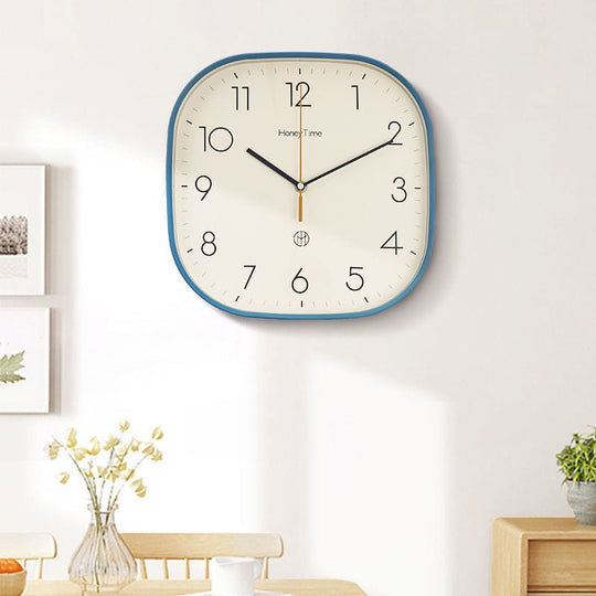 Wanduhr Hingucker Quadratisch Retro-Stil für Moderne Küchen und Büros 0