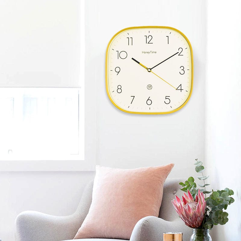 Wanduhr Hingucker Quadratisch Retro-Stil für Moderne Küchen und Büros 5
