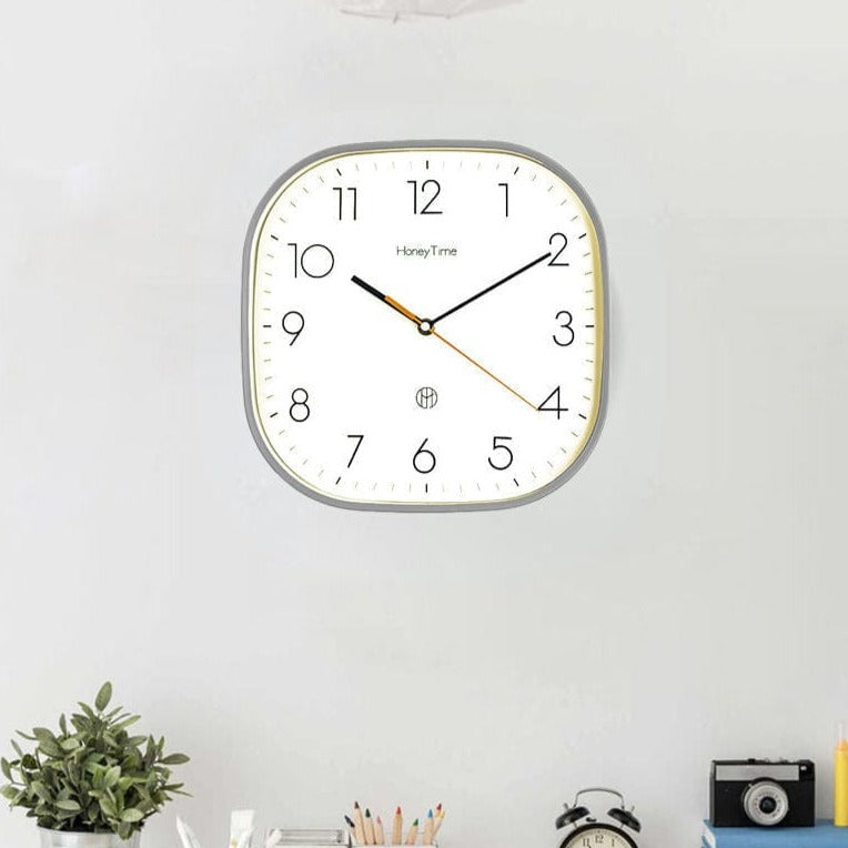 Wanduhr Hingucker Quadratisch Retro-Stil für Moderne Küchen und Büros 6