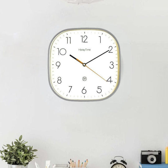 Wanduhr Hingucker Quadratisch Retro-Stil für Moderne Küchen und Büros 6