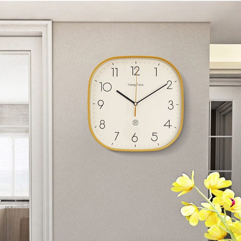 Wanduhr Hingucker Quadratisch Retro-Stil für Moderne Küchen und Büros 7