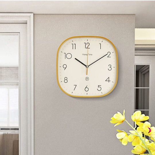 Wanduhr Hingucker Quadratisch Retro-Stil für Moderne Küchen und Büros 7
