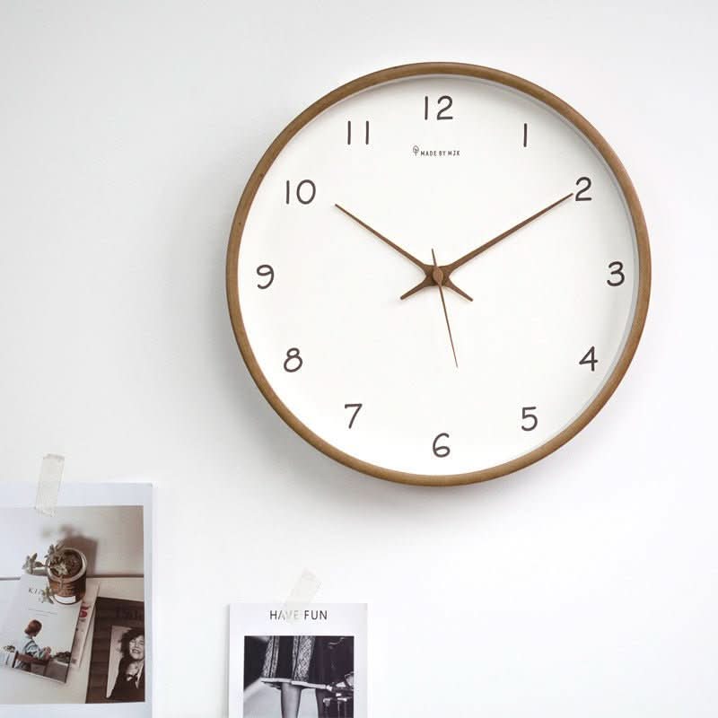 Wanduhr Modern Mit Lautlosem Mechanismus - Zeitloses Design Für Wohnzimmer Und Schlafzimmer 0