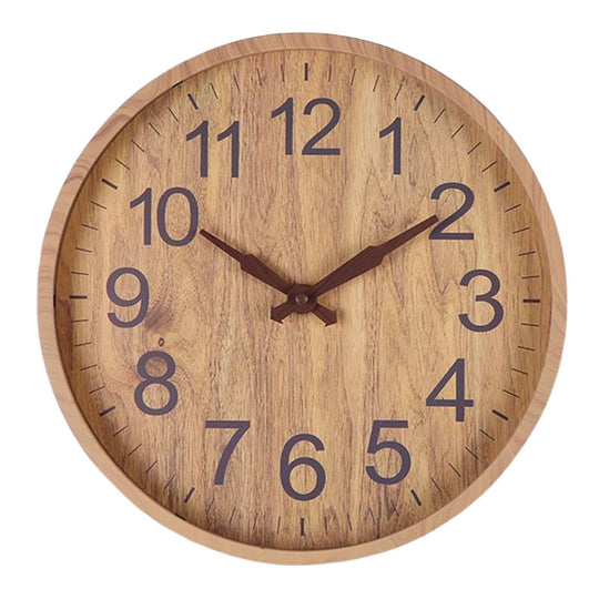 Wanduhr Modern Quarzwerk mit Einzigartiger Holzmaserung für Stilvolles Wohnen 6