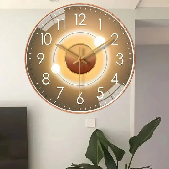 Wanduhr mit minimalistischem Design und geräuschlosem Quarzwerk 1