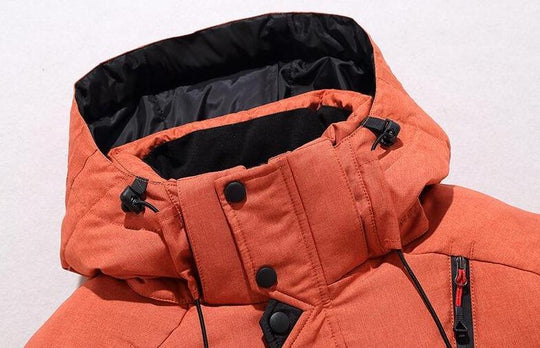 Warme Dicke Kapuzen-Pufferjacke