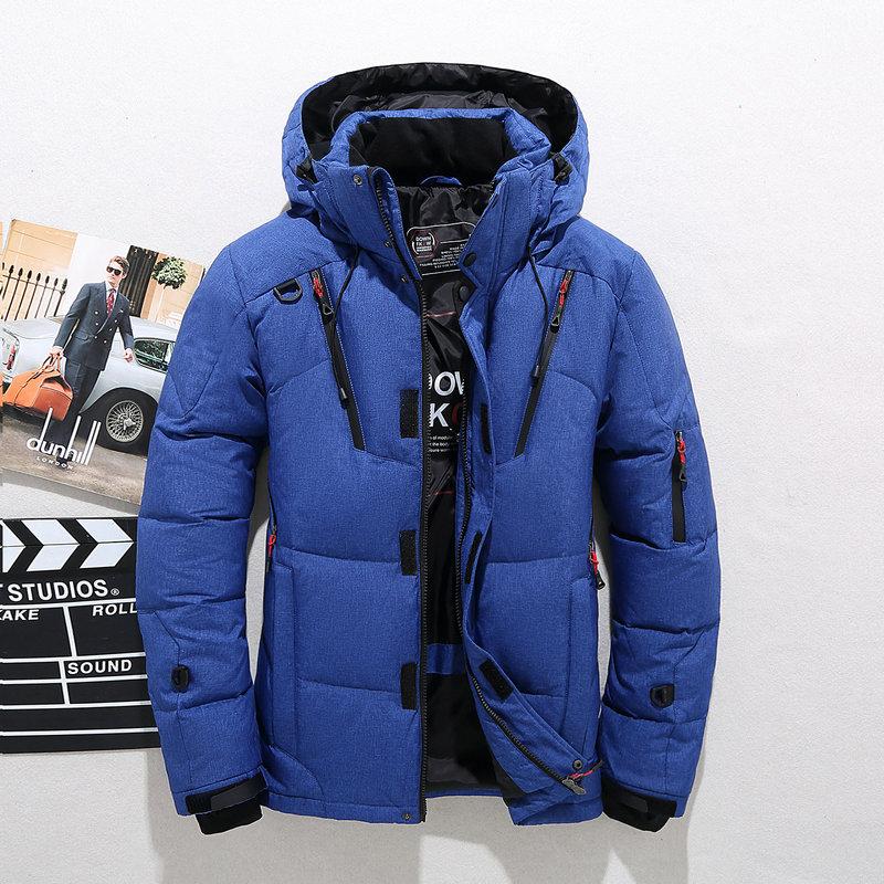 Warme Dicke Kapuzen-Pufferjacke