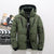 Warme Dicke Kapuzen-Pufferjacke