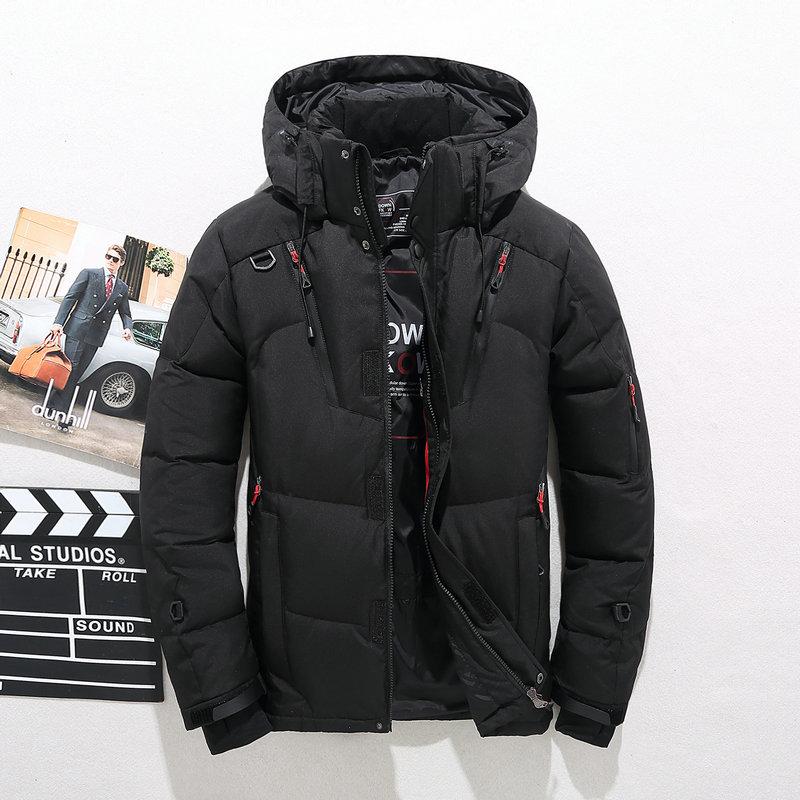 Warme Dicke Kapuzen-Pufferjacke