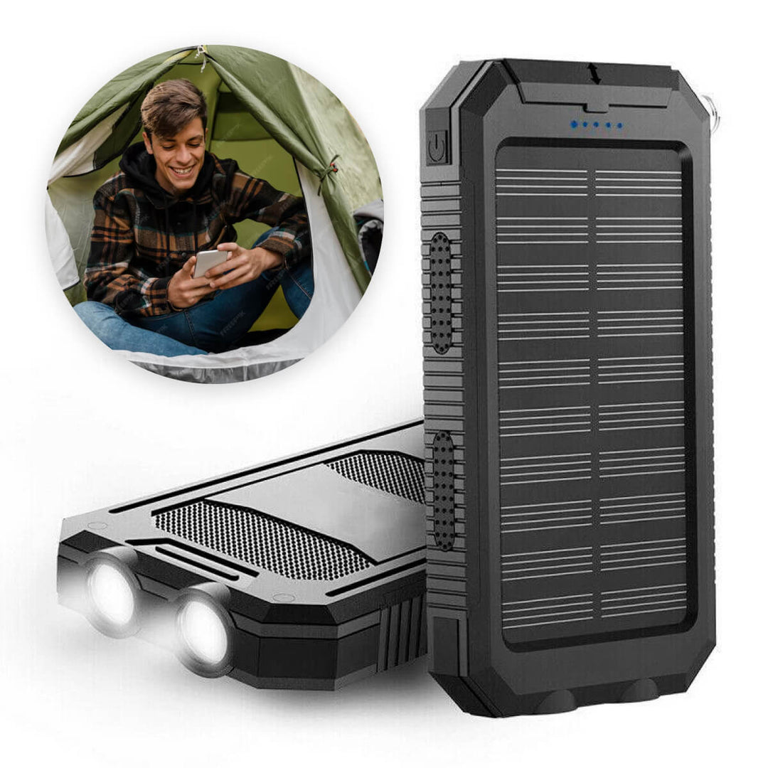 Wasserdichte Solar-Powerbank mit Dual-USB-Anschlüssen 6