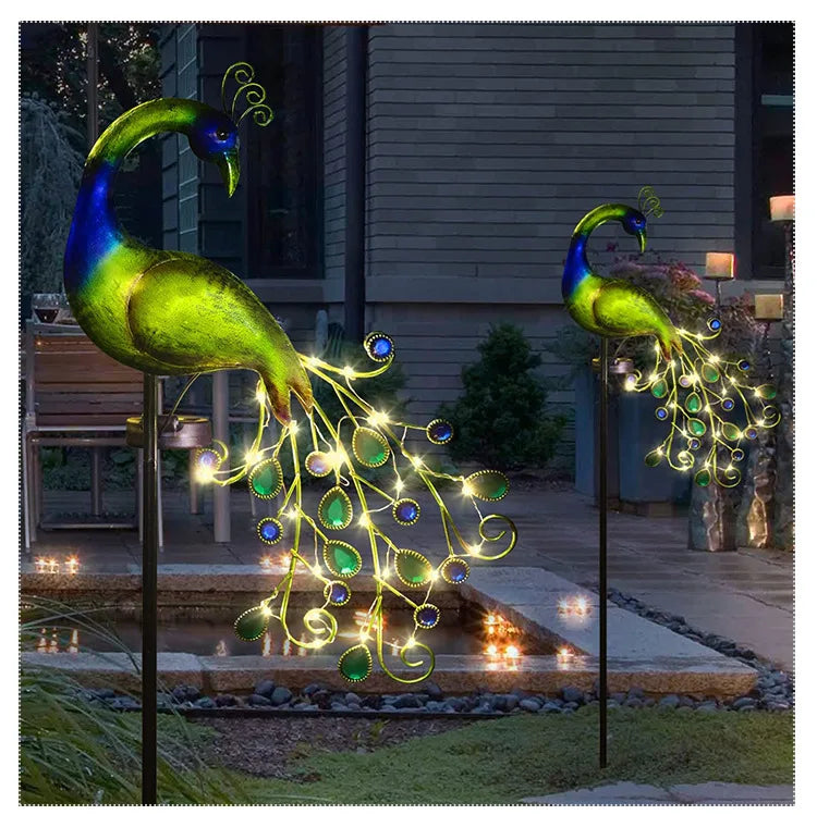 Wasserdichte Solar Gartenlampe mit Dekorativem Design für Außenbereich 1