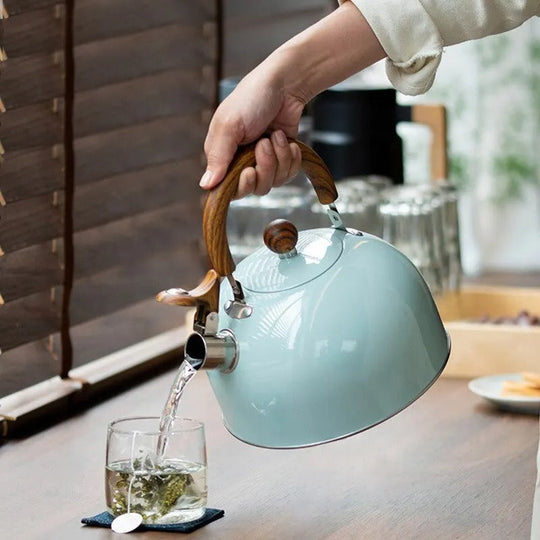 Wasserkocher Schwarz Mit Pfeifenstimme Verstellbar Für Induktions-, Gas- Und Elektroherde 4