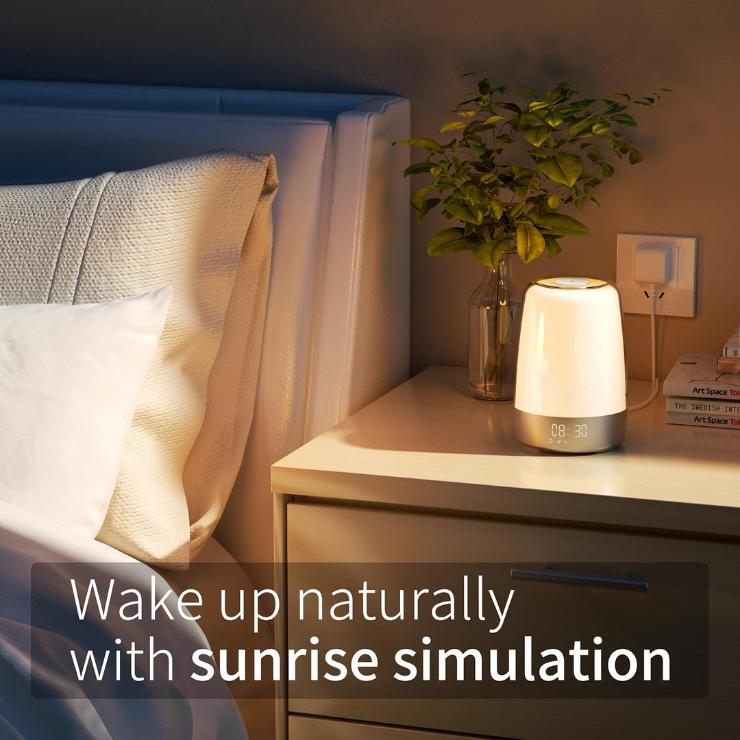Wecker Mit Licht Sonnenaufgangs- und Sonnenuntergangsfunktion Dimmbar 2