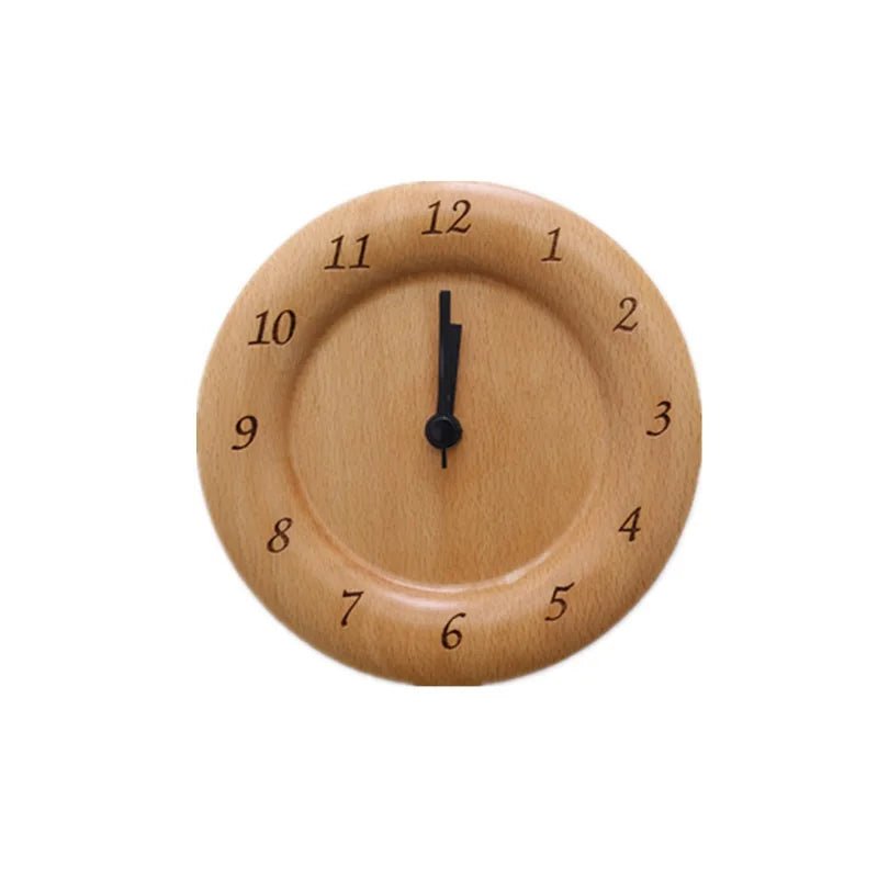 Wecker aus Buchenholz im minimalistischen Stil 6