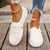 Damen Freizeitschuhe Flach Atmungsaktiv Kunstleder Komfortabel 4