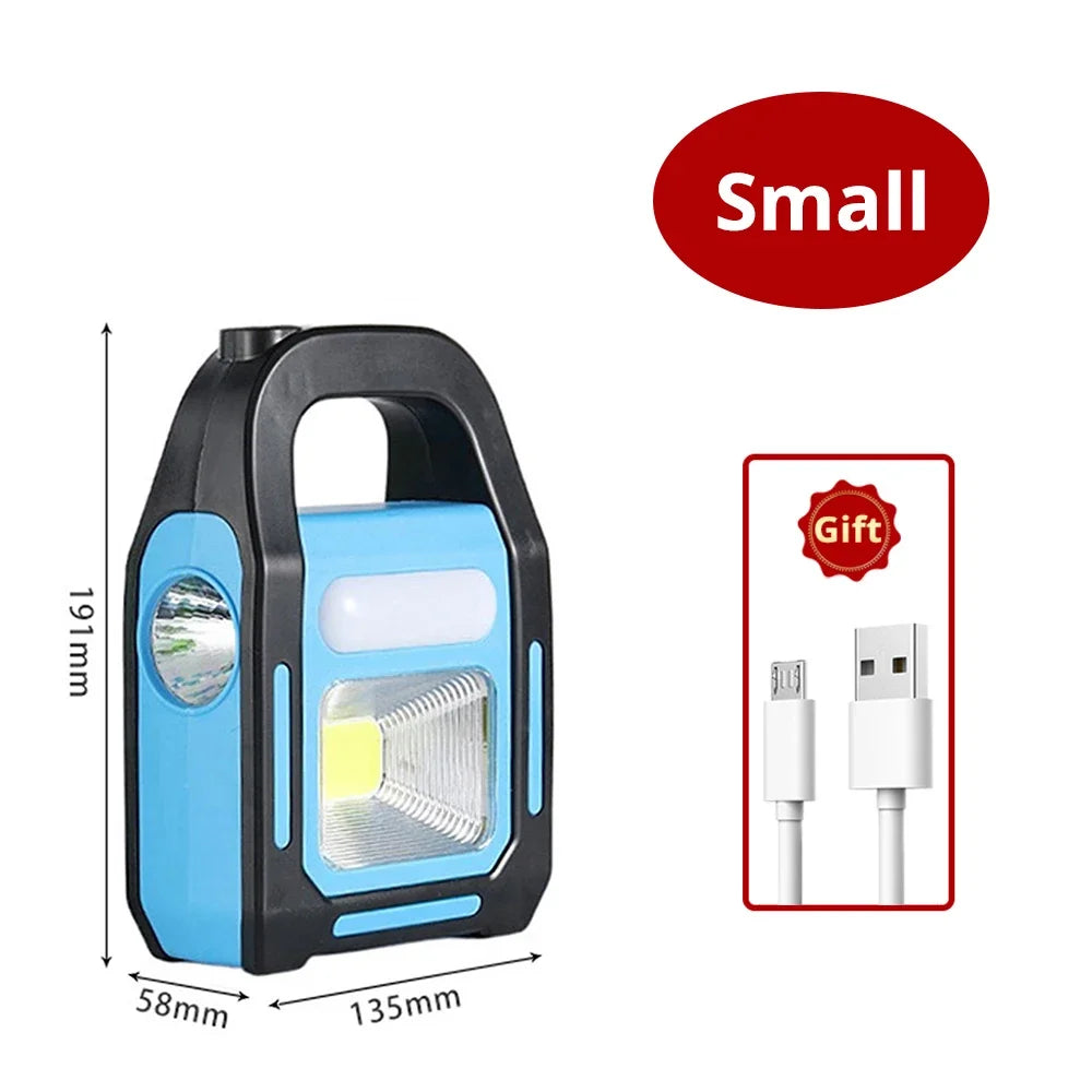 Wiederaufladbare Campinglaterne mit Powerbank für Outdoor-Abenteuer 0