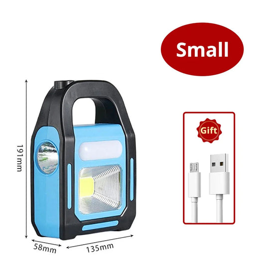 Wiederaufladbare Campinglaterne mit Powerbank für Outdoor-Abenteuer 0