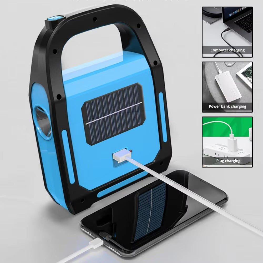 Wiederaufladbare Campinglaterne mit Powerbank für Outdoor-Abenteuer 2