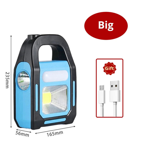 Wiederaufladbare Campinglaterne mit Powerbank für Outdoor-Abenteuer 6