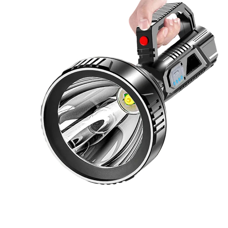 Wiederaufladbare Taschenlampe mit 90000 Lumen und 4 Modi 0