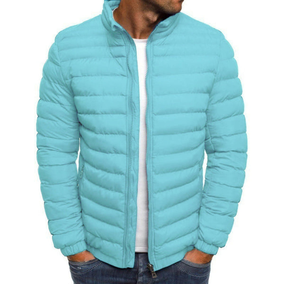 Herren Daunenjacke Stilvoller Luxus Nylon 6