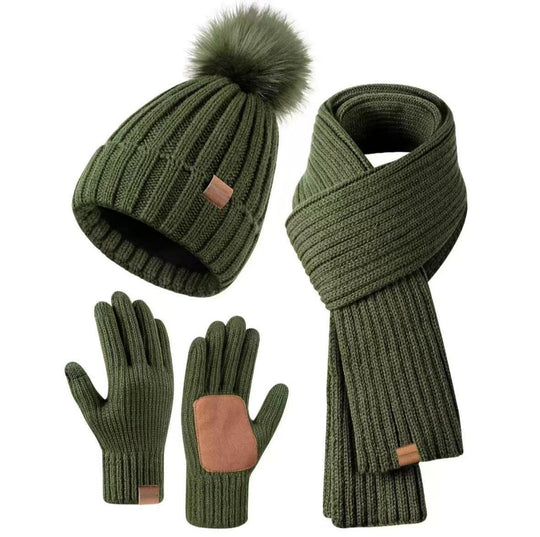 Winterset für Männer und Frauen – 3-in-1 Mütze, Schal und Handschuhe 4