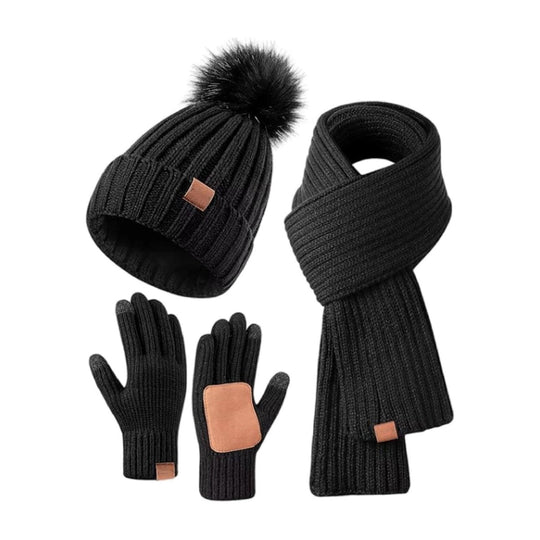 Winterset für Männer und Frauen – 3-in-1 Mütze, Schal und Handschuhe 7