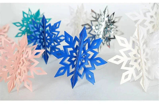 Winterzauber Raumdekoration 3D Schneeflocken für Feste 0