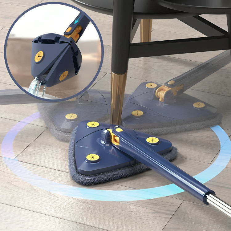 Wischmopp 360-Grad Drehbar Mit Innovativem Dreieckigem Design Für Effizientes Wischen 0