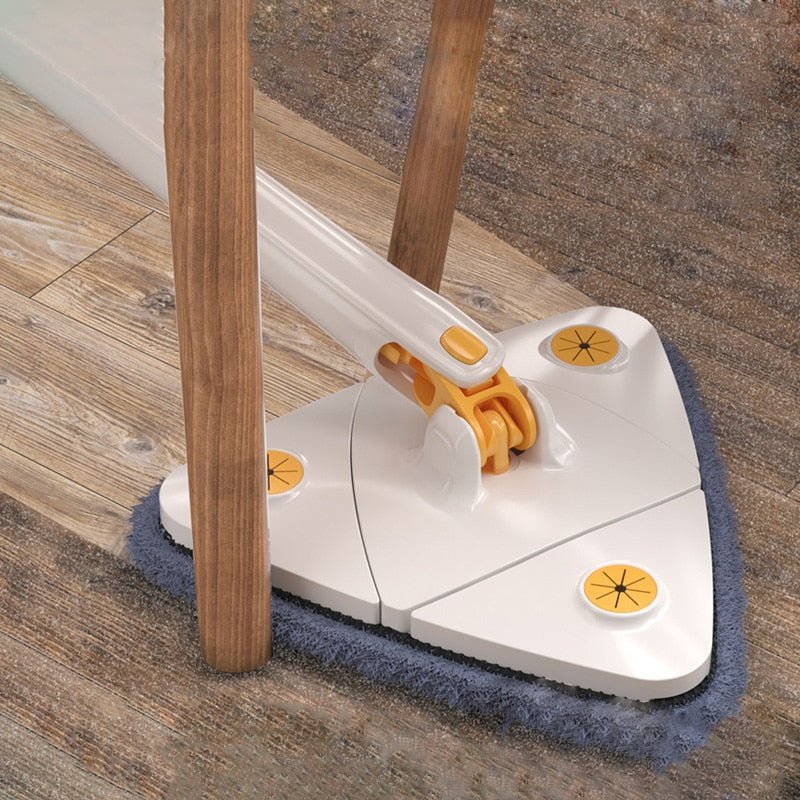 Wischmopp 360-Grad Drehbar Mit Innovativem Dreieckigem Design Für Effizientes Wischen 5